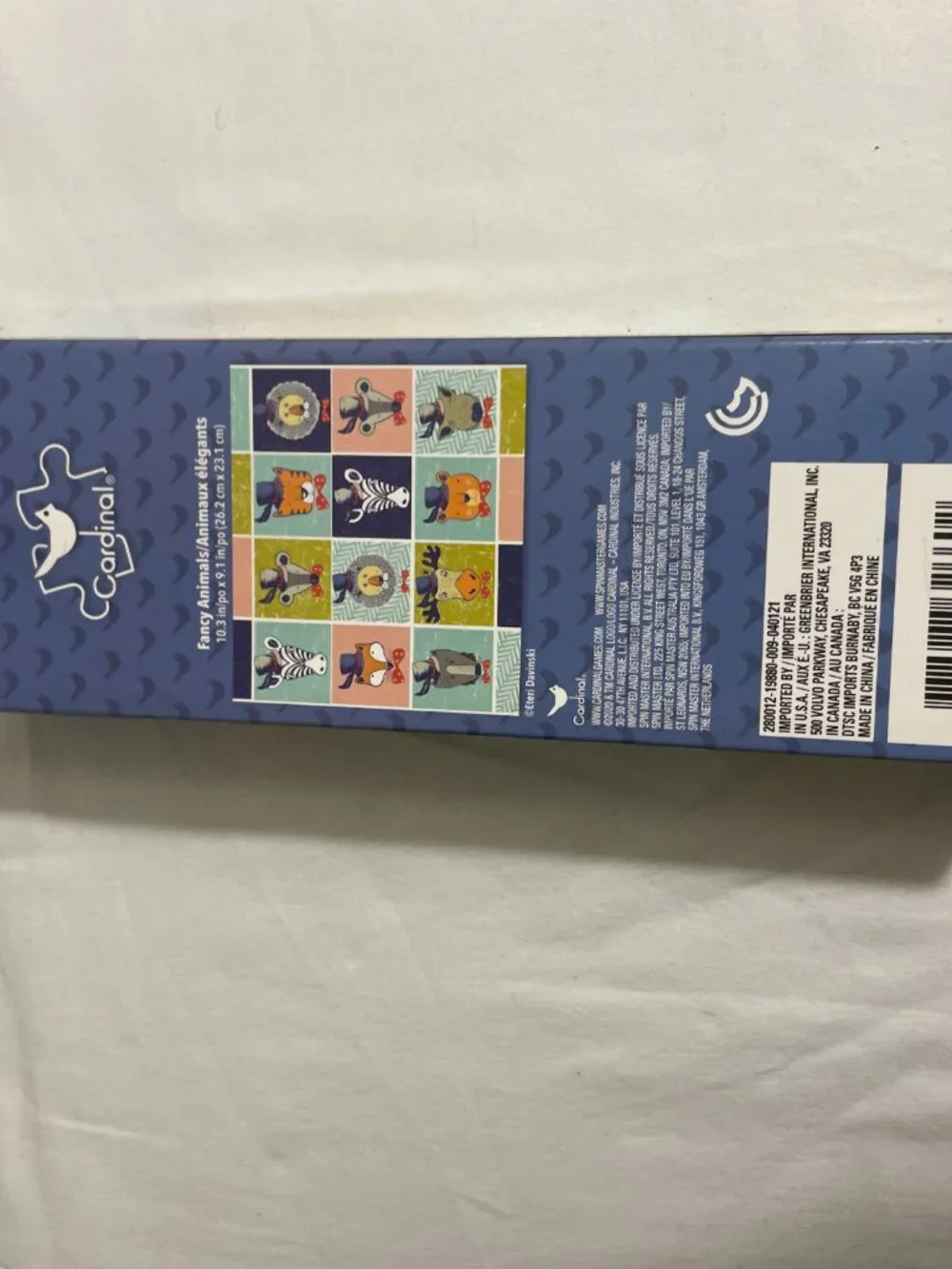 Cardinal 24 Piece Fancy Animals Jigsaw Puzzle Complete 5+ Kids Educational Puzzl